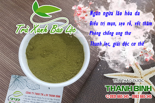 bột trà xanh bảo lộc