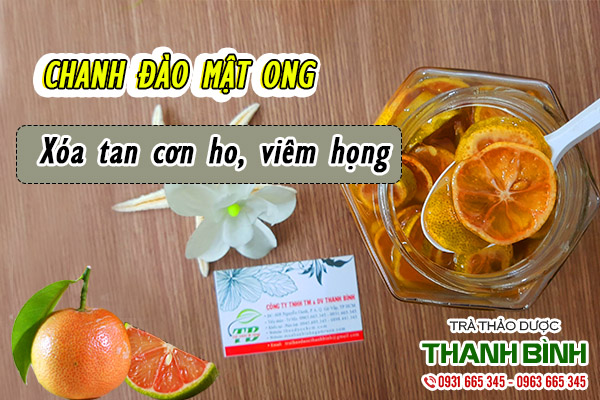 chanh đào ngâm mật ong