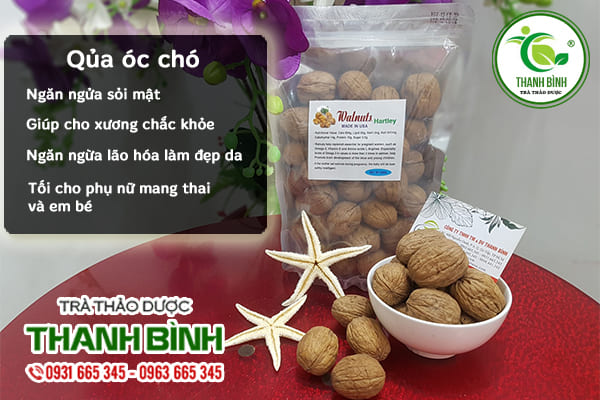 Công dụng trị bệnh của quả óc chó