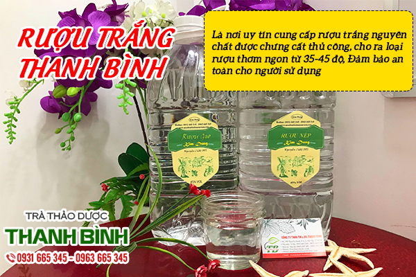 Rượu trắng (35 - 45 độ) được làm từ gì?