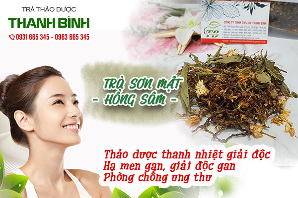 trà sơn mật hồng sâm