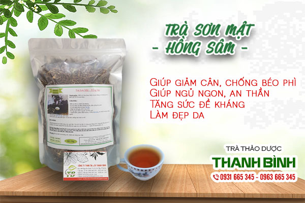 trà sơn mật hồng sâm