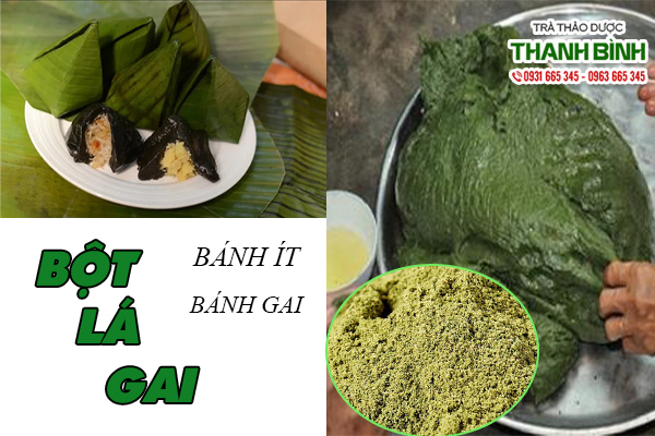 Bột lá gai - nguyên liệu quan trọng để làm bánh gái đặc trưng của người Việt Nam