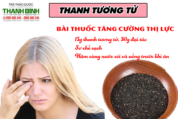 Thanh tương tử và bài thuốc cải thiện mắt mờ