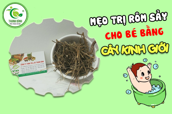 Những điều cần biết khi tắm kinh giới cho bé 