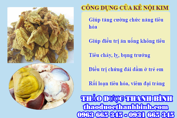 Những công dụng mà kê nội kim mang lại