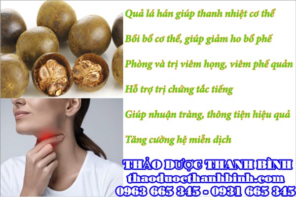 Thanh nhiệt cơ thể bẳng quả la hán