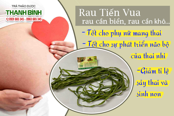 Rau tiến vua và công dụng tốt cho phụ nữ mang thai