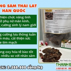 Địa điểm bán hồng sâm thái lát Hàn Quốc chữa liệt dương uy tín chất lượng nhất