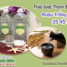 Mua bán rượu trắng (35 - 45 độ) tại quận 2 có tác dụng làm thuốc ngâm rượu xoa bóp hiệu quả tốt