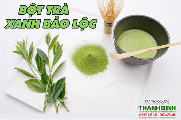 Bột trà xanh Bảo Lộc chất lượng có tại Thảo dược Thanh Bình